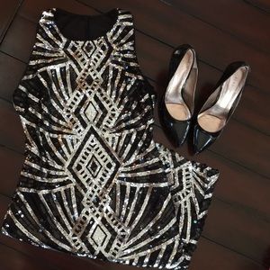Bisou Bisou Sequined Size 2 Dress